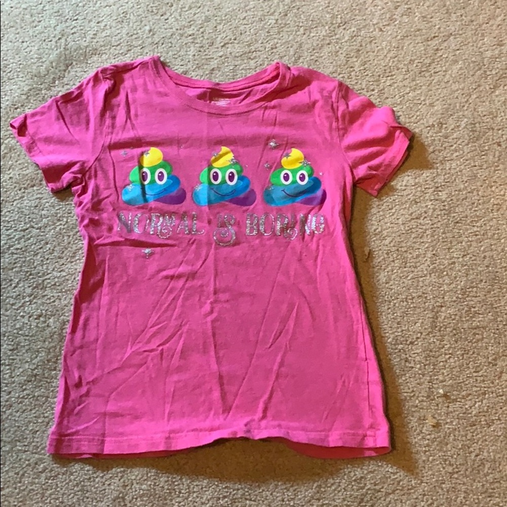 Sparkly pink rainbow shirt